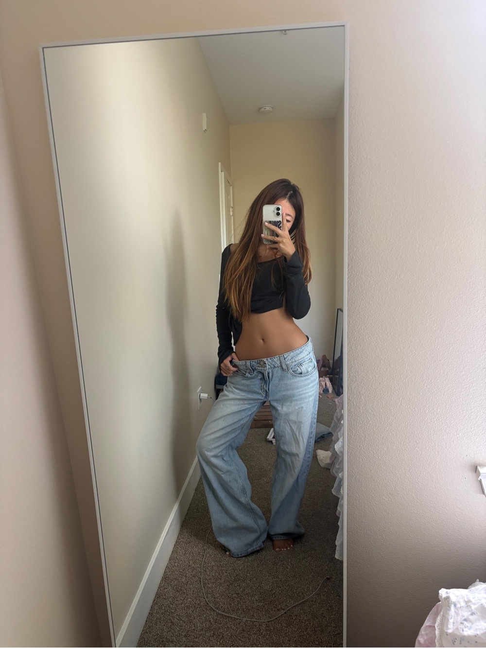 Levi’s superlow jeans light wash